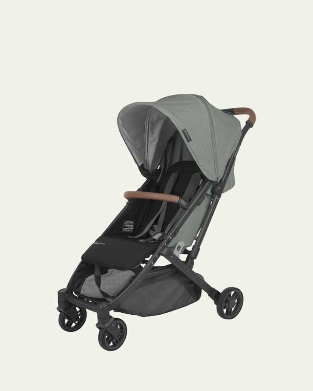 Minu V2 Stroller - Gwen - Green Melange Carbon Frame Saddle Leather